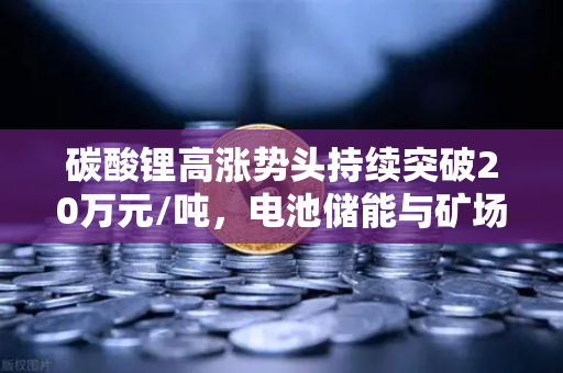 碳酸锂高涨势头持续突破20万元/吨，电池储能与矿场供电成本深度分析